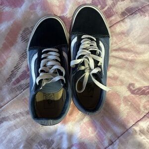 Vans Black and Blue Classic Sneakers